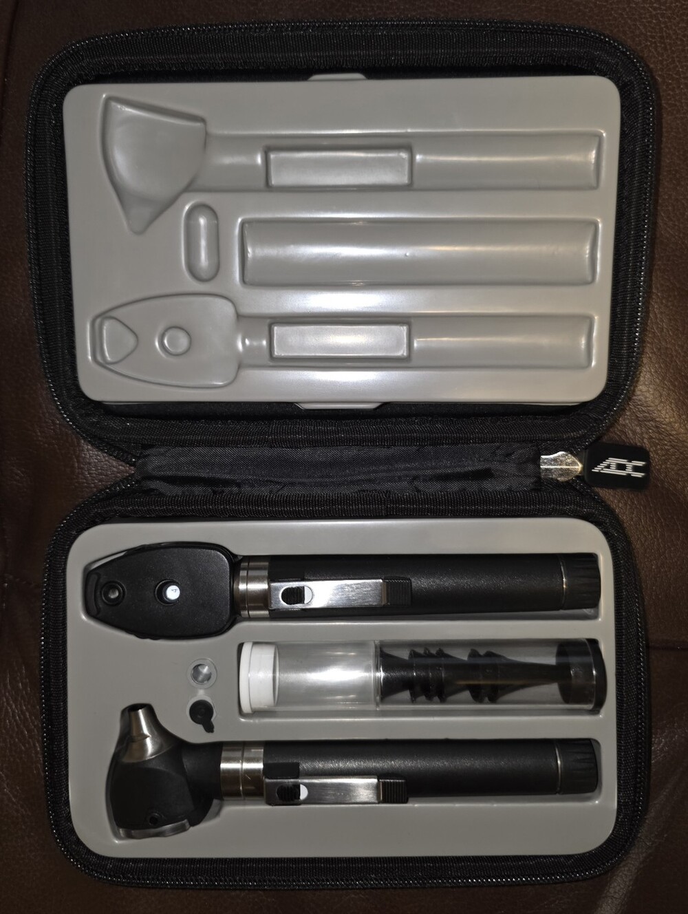ADC LED Otoscope & Ophthalmoscope Diagnostic Set w/ Reflex Hammer & Tuning Fork